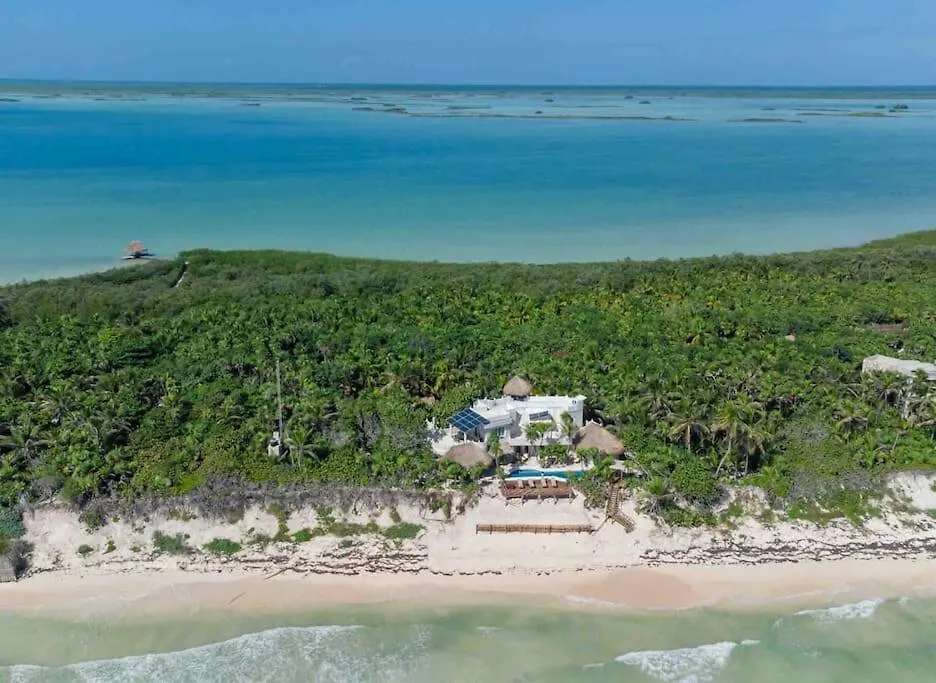 Villa Luxury 5-Br Beachfront Home In Tulum Casa Sofia Gato