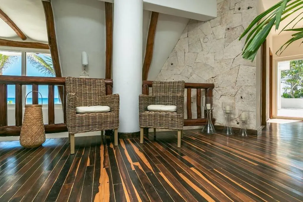 Villa Luxury 5-Br Beachfront Home In Tulum Casa Sofia Gato