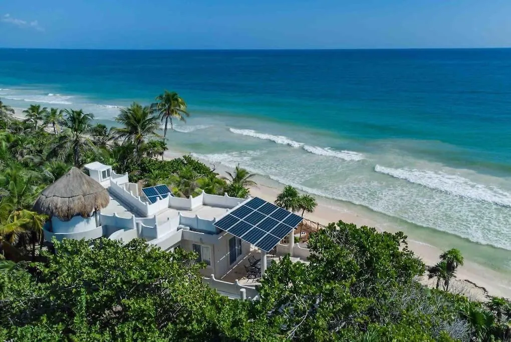 Villa Luxury 5-Br Beachfront Home In Tulum Casa Sofia Gato
