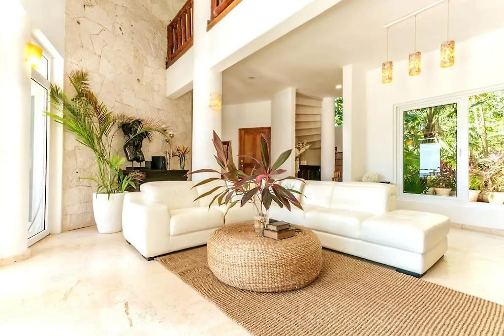 Villa Luxury 5-Br Beachfront Home In Tulum Casa Sofia Gato Mexico
